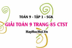 Giải Toán 9 trang 85 tập 1 Chân trời sáng tạo SGK